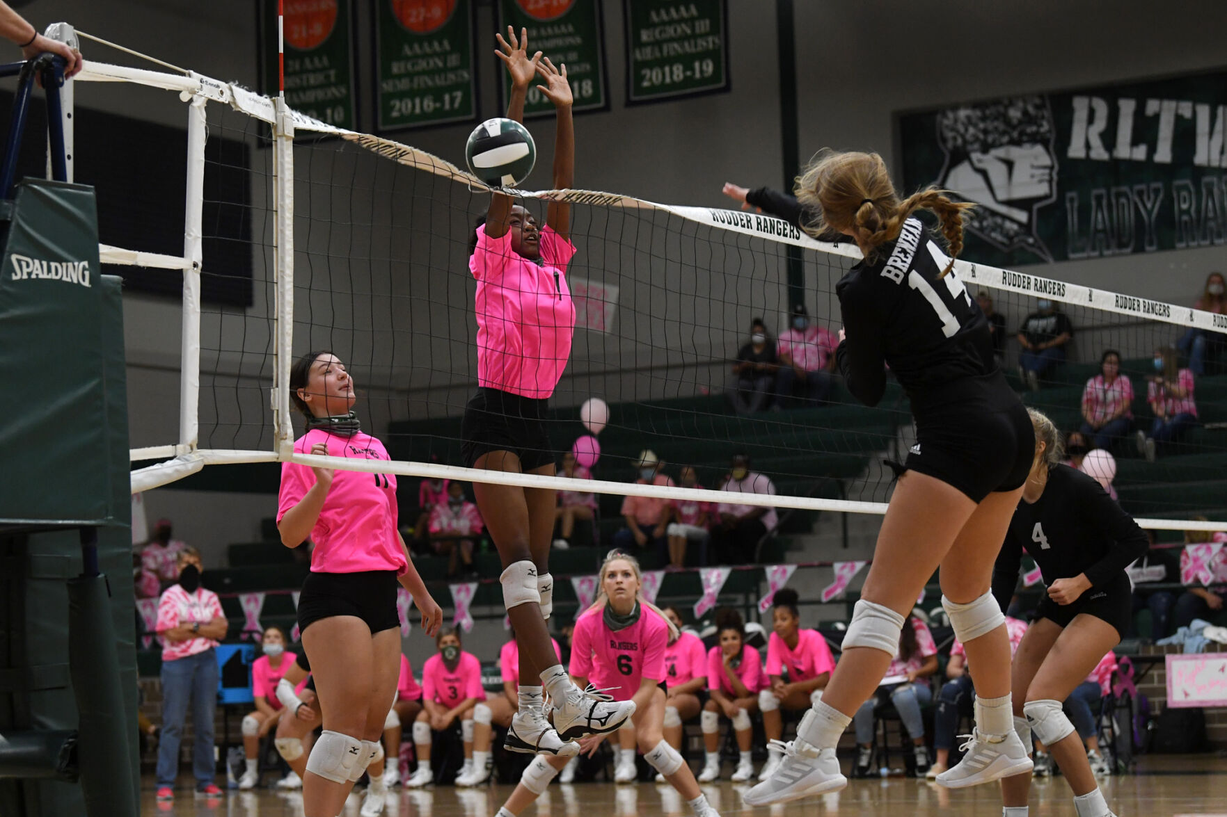 Rudder vs. Brenham volleyball
